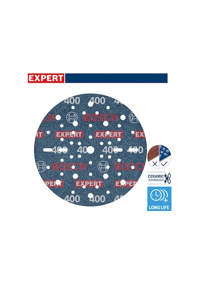 Bosch Expert O780 150 Mm 400 Kum 6'lı Cırtlı Folyo Zımpara Diski 2608902447
