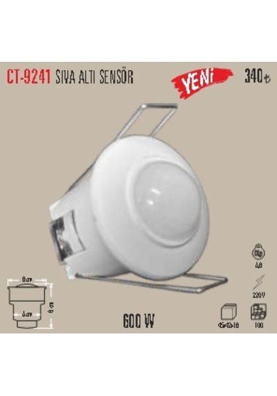 Ct-9241 Sıva Altı Sensör