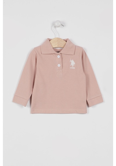 U.S. Polo Assn. U.s. Polo Assn Kız Bebek Pembe Sweatshirt Usb994-b-v8 Pembe