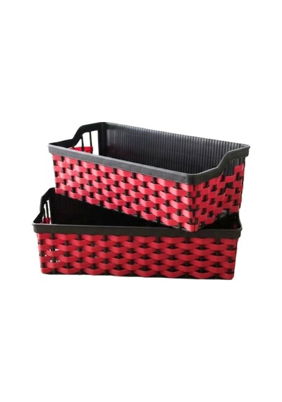 2'li Yapışkanlı Organizer Sepet Çok Renkli