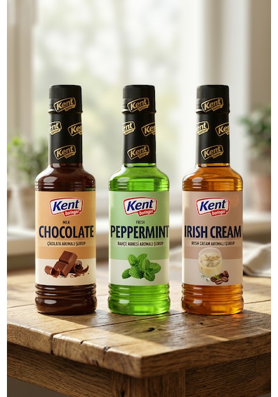 Kahve Şurupları Avantajlı 3'lü Set Çikolata-nane-ırish Cream 355ml X3 Diğer