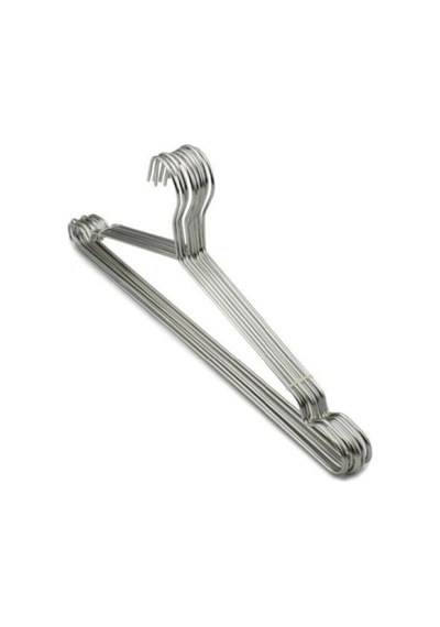 Metal Elbise Askısı 12 Adet Kıyafet Askısı Pantolon Askısı Tel Askı Metal Diğer