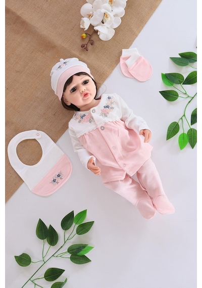 Sitilin Kız Bebek Somon Hastane Çıkışı Stl4684 Beyaz