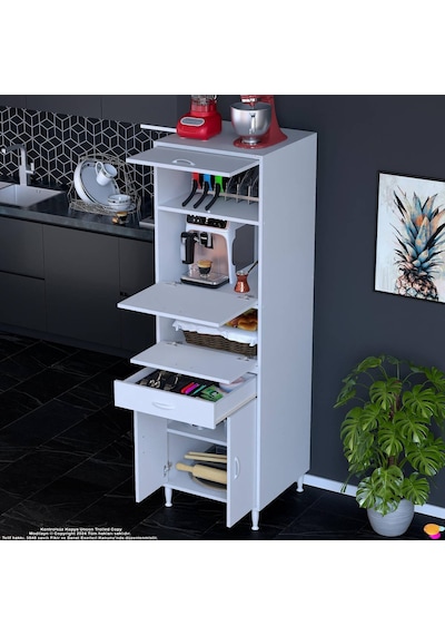 Eliusta Ora 48 Cm Derinlikte Beyaz Mutfak/kiler Dolabı 60x194x48 Cm 1 Çekmece 5 Kapak Modüler Dolap Beyaz Eliusta Ora 48 Cm Derinlikte Beyaz Mutfak/kiler Dolabı 60x194x48 Cm 1 Çekmece 5 Kapak Modüler Dolap Beyaz