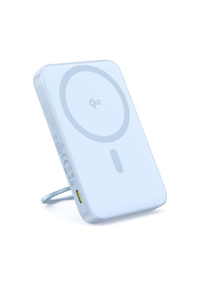 Baseus Picogo Qi2 Magsafe 5000 Mah 20w Powerbank Stand Özellikli + Type C To C Kablo - Mavi