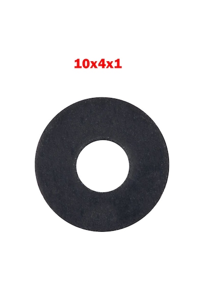 Koodmax 10X4X1 Plastik Rondela Siyah 10 - 50 - 100 Adet 100 Adet