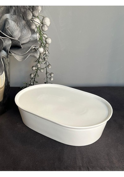 Pera 28 Cm Oval Kapaklı Fırın & Saklama Kabı Çok Renkli