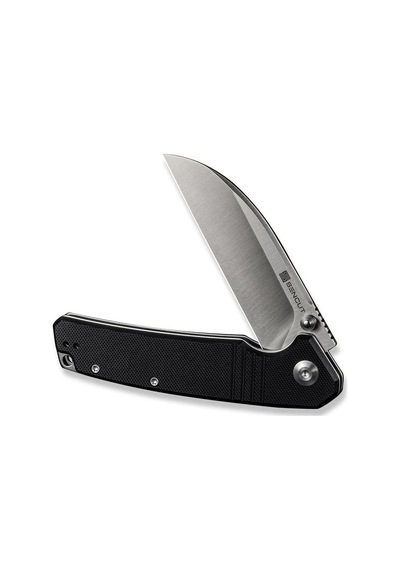 Sencut Skarnax Flipper & Thumb Stud Knife Black G10 Handle Kamp Çakı Siyah