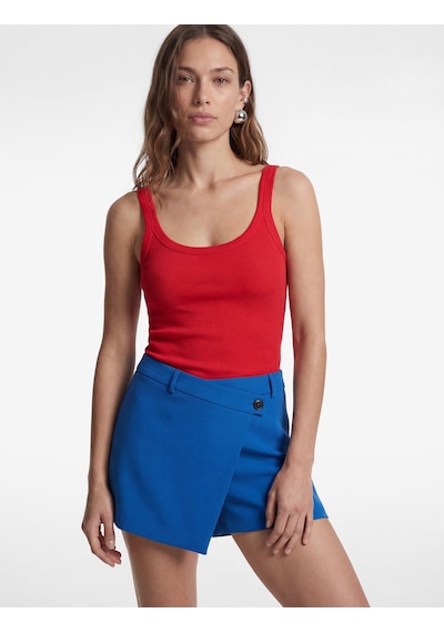 Koton Modal Kumaş Slim Fit U Yaka Askılı Top Kırmızı 6sak10035pk