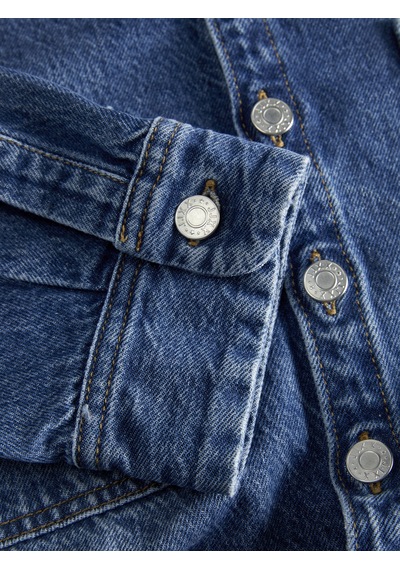 Jack & Jones Kadin Denim Gömlek Ceket - Cana - 12280092 Medium Blue Denim