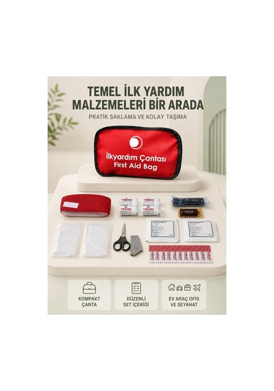 Araç Ve Ev İçin İlk Yardım Çantası Acil Set Antası-6-626d7