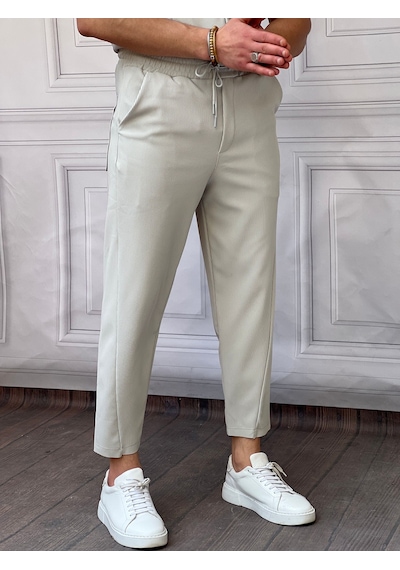 Modefendi Asimetrik Paça Jogger Pantolon Gri