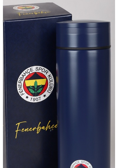 Lisanslı Fenerbahçe 500 Ml Çelik Matara Ve Kupa Altlığı Seti Altın