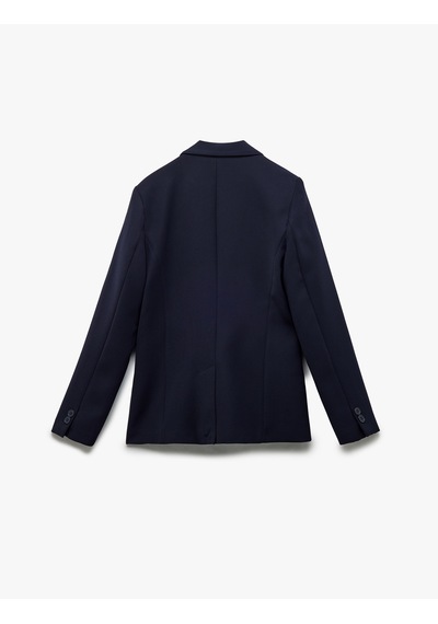 Koton Krep Kumaş Astarlı Düğmeli Uzun Kollu Kruvaze Blazer Ceket Lacivert 6wak50044uw Lacivert Koton Krep Kumaş Astarlı Düğmeli Uzun Kollu Kruvaze Blazer Ceket Lacivert 6wak50044uw Lacivert