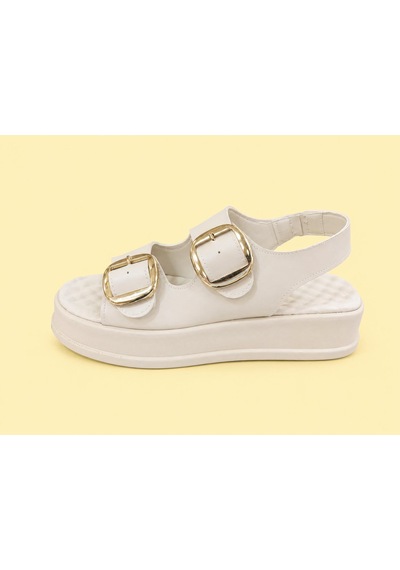Trendyshose 06474 Rahat Anatomic Toka Ayarlanabilir Garantılı Kadın Sandalet Bej