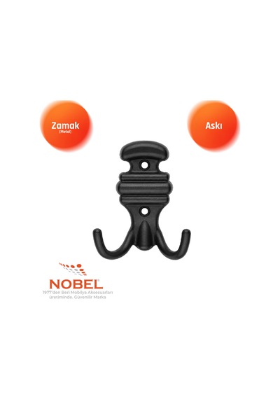 Kemerli Askı, Metal Vestiyer Askısı, 64 Gr, Dolap Ve Duvar Askılığı, Matsi Yah Vidalı