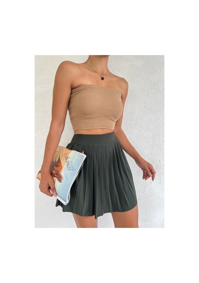 Winmoda34 Kadın Tenis Eteği Içten Taytlı Yeşil