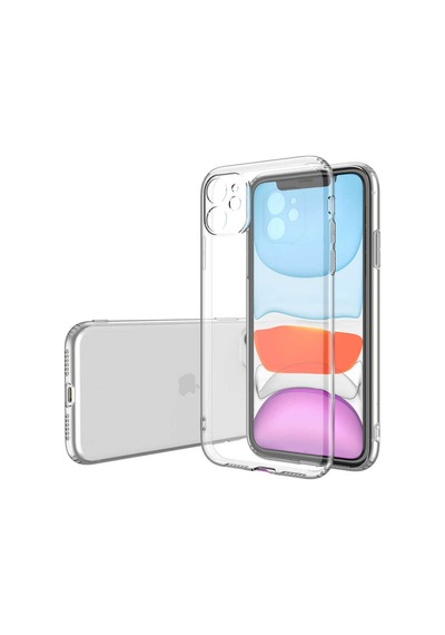 Apple Uyumlu iPhone 11 Kılıf Zore Kamera Korumalı Süper Silikon Kılıf Renksiz