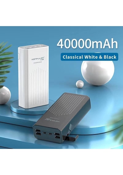 Peeq P40-Q 40000 mAh Powerbank Hızlı Şarj Type-c + 5 Çıkışlı