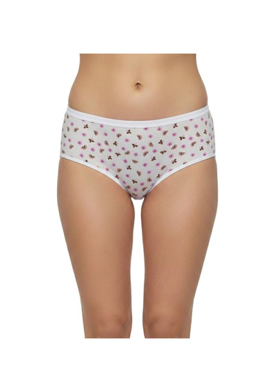 Baglan Kadın Baskılı Bato Külot Bgl-st04938 Beyaz