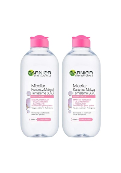 Garnier Micellar Kusursuz Makyaj Temizleme Suyu 400ML 2 Adet Garnier Micellar Kusursuz Makyaj Temizleme Suyu 400ML 2 Adet