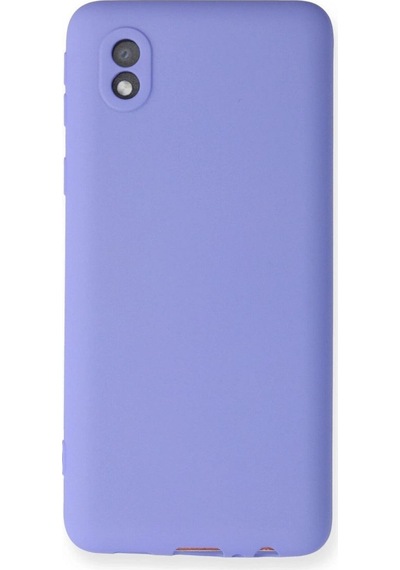 Samsung Galaxy A01 Core Kılıf First Silikon - Lila Çok Renkli