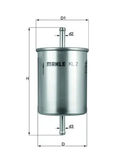 Audi A4 B5 Yakit Filtresi 1.6 1995-2001 Adp Ahl Ana Arm Mahle Kl2
