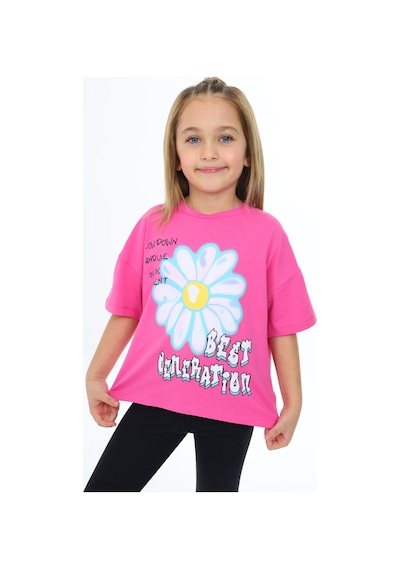 Toontoy Kids Toontoy Kız Çocuk Best Generatıon Baskılı Tişört Orkide Pembe