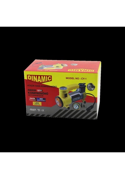 Jenerik 12v 150 Psı Araç Hava Kompresörü - Bar Göstergeli & Led