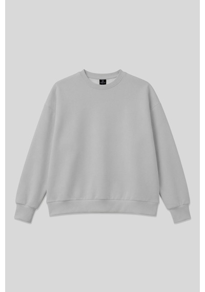 Taş Basic O Yaka Oversize Kadın Sweatshirt - 97053 Taş