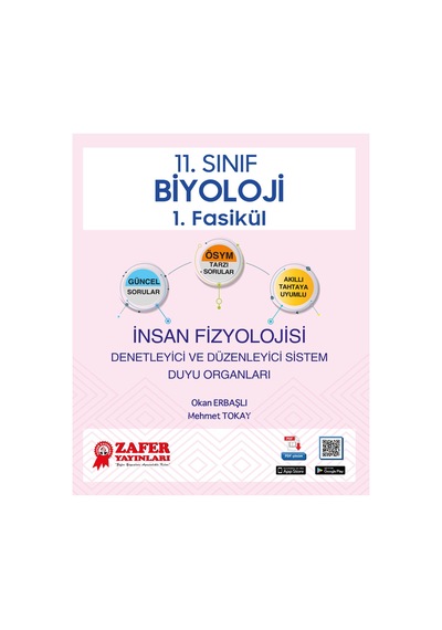 Zafer Yayınları 11. Sınıf Biyoloji Soru Bankası Fasikül Seti - Yeni