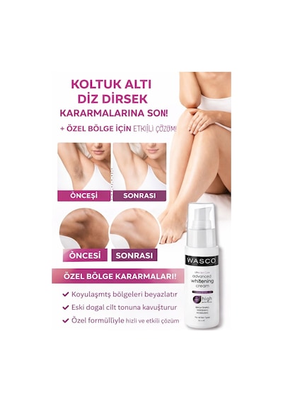 Genital Bölge Kararma Karşıtı Koltuk Altı, Diz, Dirsek Ve Dış Genital Beyazlatıcı Krem