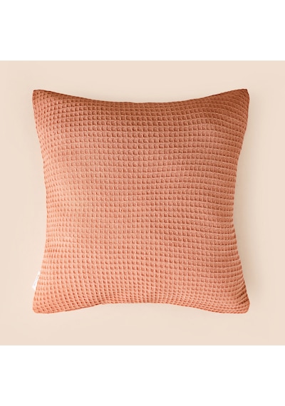 Soft Luma Kırlent Kılıfı - Kiremit - 45x45 Cm Çok Renkli