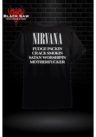 Noıssey Nirvana Grunge Kodsiyahsaw Siyah