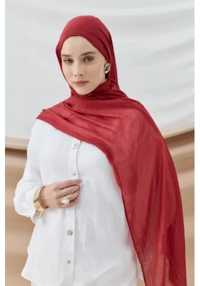 Aminenesil Modakaşmir Aya Şal Bordo Renk