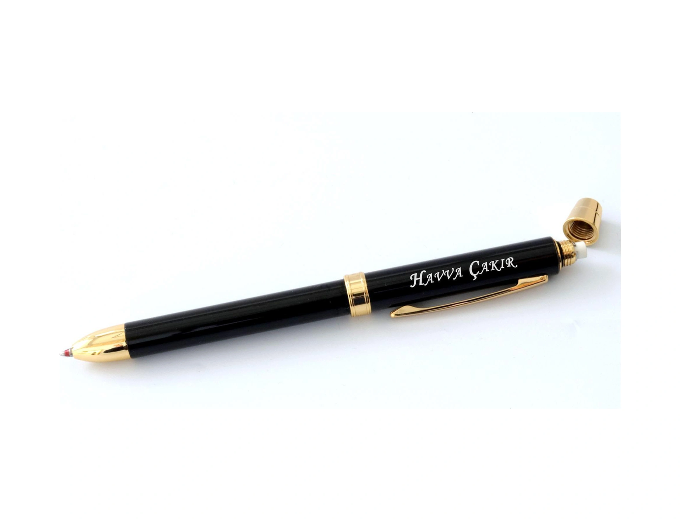İsme Özel 3 Fonksiyonlu Steel Pen Metal Kalem Çok Renkli