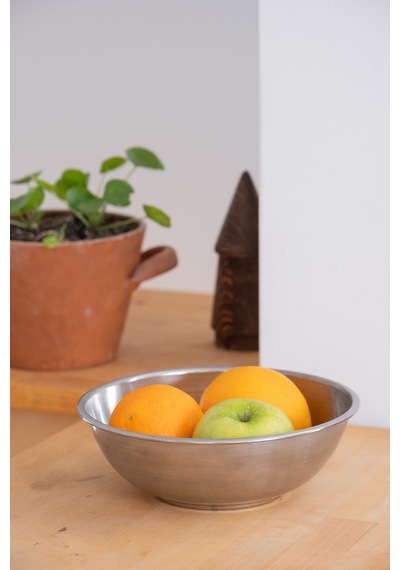 Metal 22 Cm Salata Kısır Meyve Sunum Kasesi Metal - 682974675 Metal