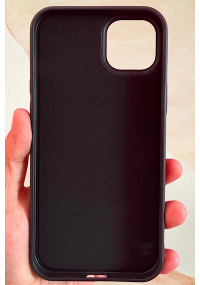 İphone 14 Plus / 15 Plus Yıldız Tozu Premium Siyah Silikon Kılıf