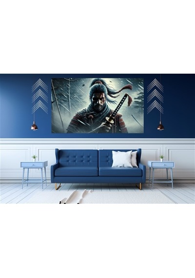 Ti-play Shogun Tepesi 60x90cm Modern Samuray Pvc Çerçevesiz Tablo