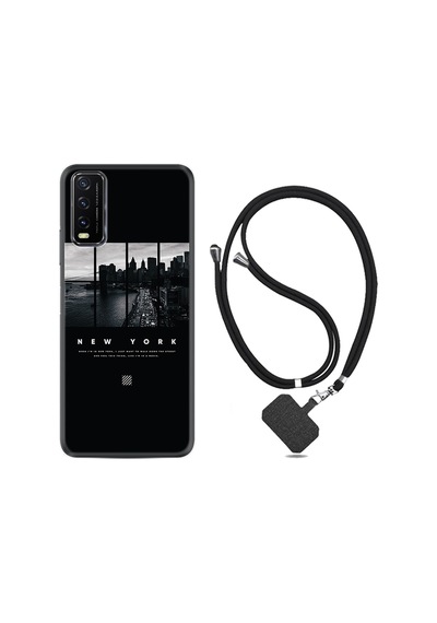 Vivo Y11S Kılıf Boyun Askılı New York 1612
