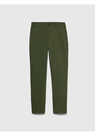 Sisley Pamuk Karışımlı Dar Kesim Chino Pantolon Erkek Yeşil Pantolon - 325p4aıhsf021 Haki
