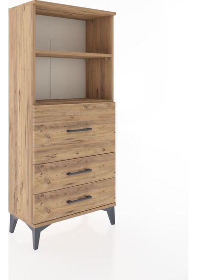 Hyperion Dolap 2 Raflı 3 Çekmeceli 60x44x134 Çam-çam Atlas Çam