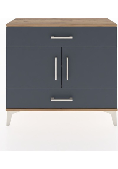 Arges Şifonyer 2 Raflı 2 Çekmeceli 2 Kapaklı 88x30x80 Çam-antrasit Atlas Çam Arges Şifonyer 2 Raflı 2 Çekmeceli 2 Kapaklı 88x30x80 Çam-antrasit Atlas Çam