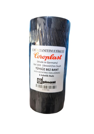Coroplast Tüysüz Bez Bant 19 Mm X 15 Mt 8 Adet 8 Adet