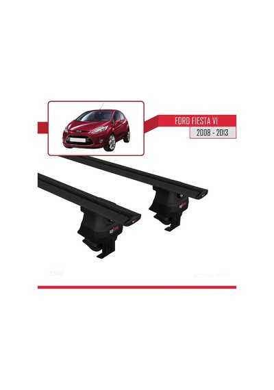 Ford Fiesta Vı 2008-2013 Arası İle Uyumlu Ace-4 Ara Atkı Tavan Barı Siyah