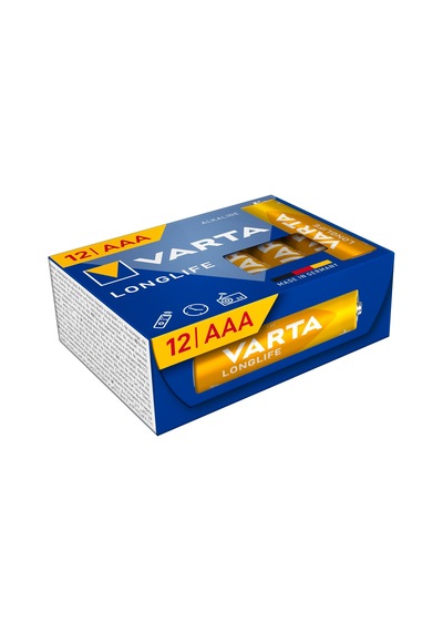 Longlife Aaa Alkalin İnce Pil, Lr03, 1,5 V, 12'li Paket