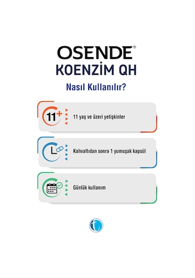 Osende Koenzim Qh 100 Mg 30 Kapsül Aromasız