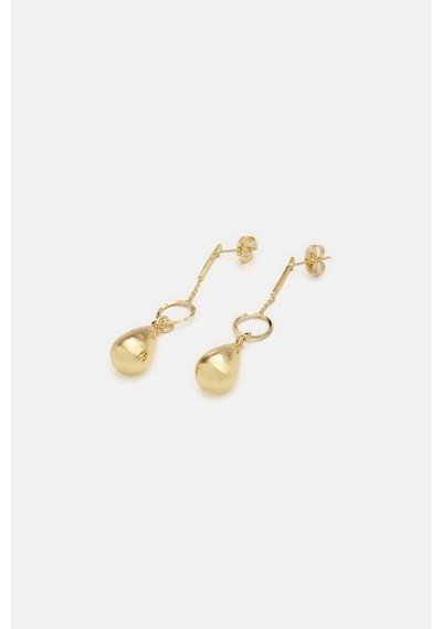 Zincir Damla Sallantı Küpe Gold