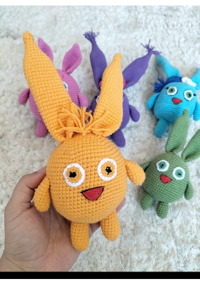 Amigurumi Sunny Bunny Oyuncak Turuncu Tavşan
