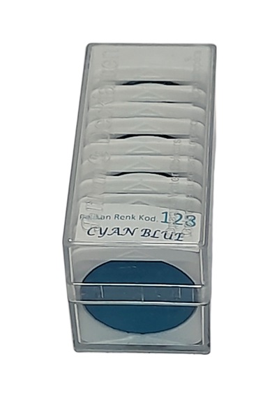 Pelikan 10 Lu Sulu Boya Tableti Cyan Blue-camgöbeği Mavi